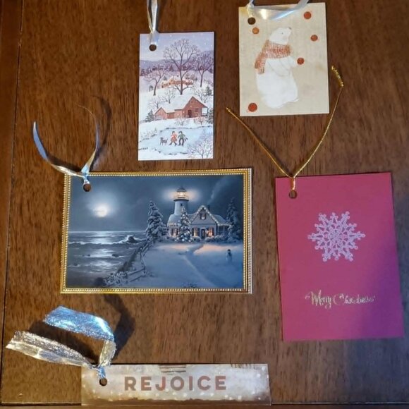 Lot of 50 Upcycled Christmas Gift Tags - Picture 9 of 14